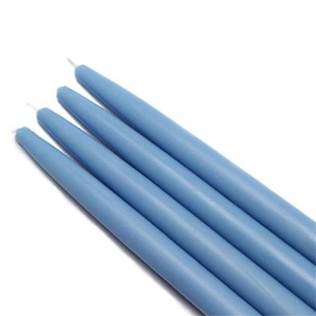 JECO Jeco CEZ-031 10 in. Taper Candles; Light Blue - 12 Piece CEZ-031